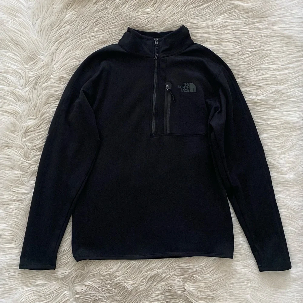 The North Face Men’s Black Canyonlands 1/2 Zip Fleece Jacket Classic Pullover